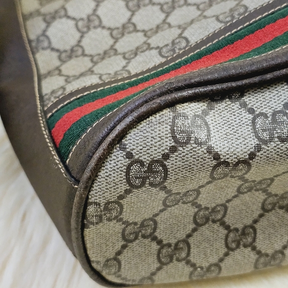 ❣️Gucci GG Supreme Web Sherry Line Bucket Bag❣️ - Picture 7 of 16